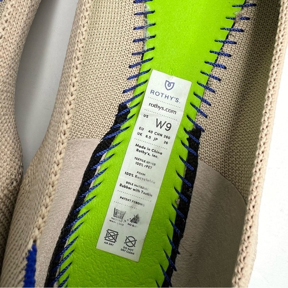 Rothy’s The Point Ballet Flat in Ecru Size 9 - Picture 14 of 16